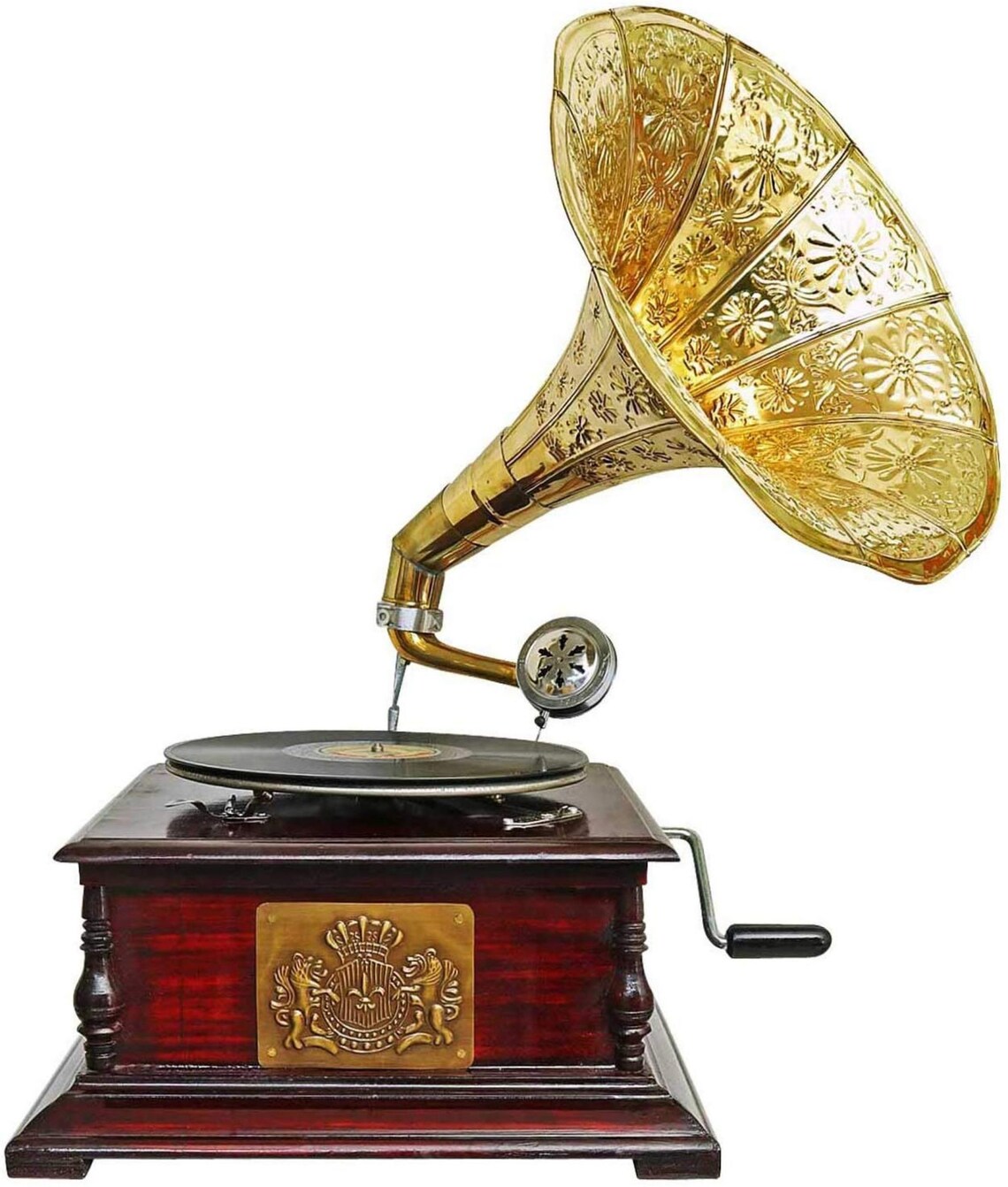 Antique Gramophone/Phonograph fully functional Wooden Style Etsy