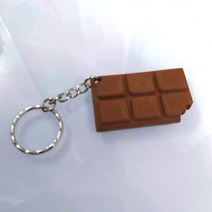 Chocolate keychain / chocolate bar / 3D printing