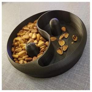 Yin & Yang Pistachio Bowl, 3D Printed