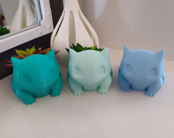 Bulbasaur Topf, Bulbasaur, Pokemon Pflanzentopf, Geschenk, 3D-Druck