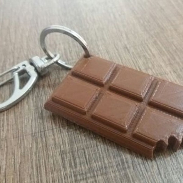 Porte-clé chocolat/ tablette de chocolat /  impression 3D