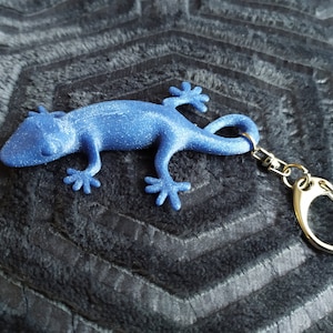 Gecko- oder Eidechsen-Schlüsselanhänger, 3D-gedruckt
