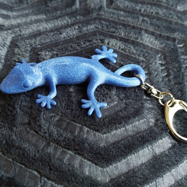 Porte clé Gecko ou lézard, imprimé 3D