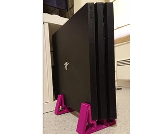3D-gedruckte Ständer für PS4 Pro, PS4 Slim und PS4 Fat Modelle, vertikale Montage.
