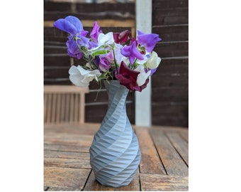 Facet vase, low poly vase, 3D printing