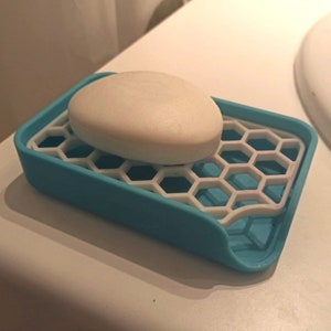 3D printed two-color soap dish, shower decoration, bathroom