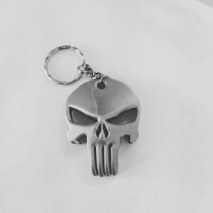 Punisher emblem keychain, punisher logo, 3D printed