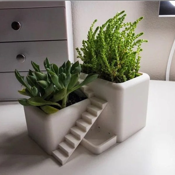 Pot cactus ou aromatique en impression 3D