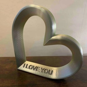Coeur I love you / Impression 3D / Valentin