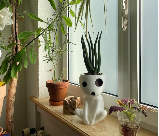 Kodama succulent flower pot, home decoration, 3D printing