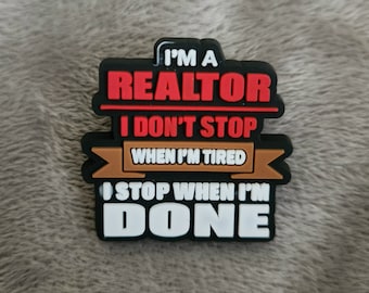 Realtor Croc charm