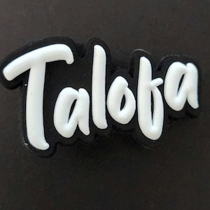 Talofa Polynesian Croc Shoe Charm.  Islander Style