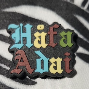 Guam Flag & Hafa Adai CROC Charm. Polynesian style.  Islander croc charms