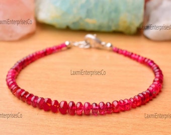 32 Cts Weight Of 16 Inches Strand 2-4.5 MM Superb Item At Low Price Red Spinel Beads Natural Red Spinel Smooth Rondelle Beads