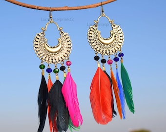 Pendiente de plata alemán, Pendientes afganos, Pendientes de animales, Plata oxidada, Étnico, Tradicional, Pendientes indios, Pendientes artesanales, Joyería