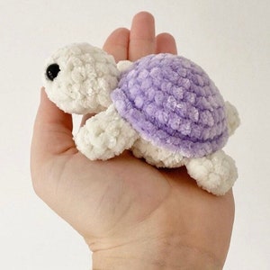 Patrón de crochet Amigurumi tortuga bebé.