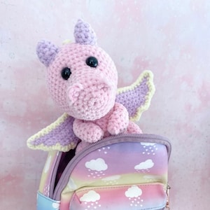 Skye Dragon Amigurumi Crochet Pattern.PDF Digital Download