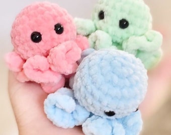 Crochet Octopus Toy Pattern | Amigurumi Plush PDF (10cm)