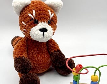 Crochet Red Panda Pattern | Amigurumi Toy PDF (Approx 25cm)