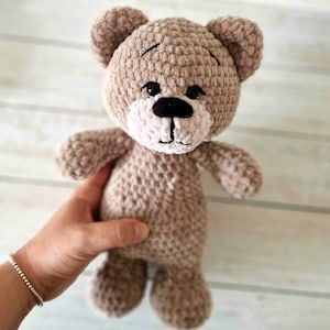 Bernie Bear Amigurumi Teddy Crochet Pattern. PDF Digital Download