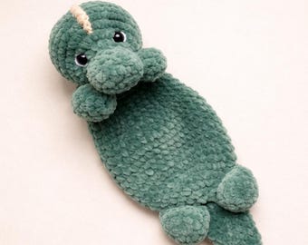 Crochet Crocodile Toy Pattern | Amigurumi Alligator Lovey (PDF Pattern)