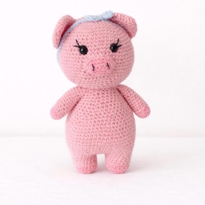 Modèle Amigurumi de cochon au crochet | Jouet facile à crocheter en PDF à télécharger