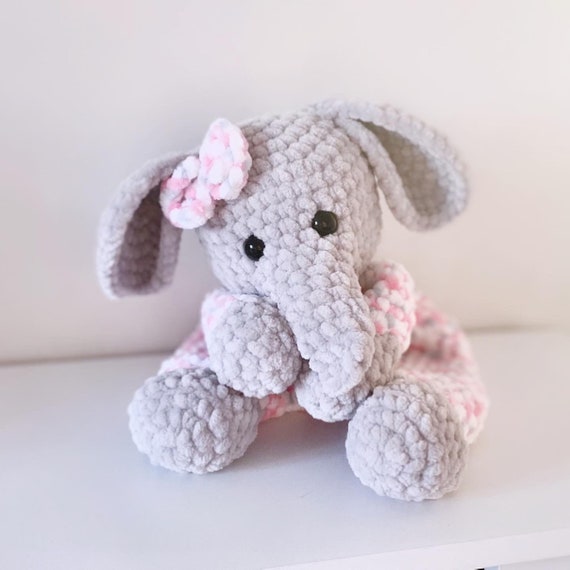 Crochet Elephant Pattern | Amigurumi Toy PDF | Easy Lovey Crochet Instructions