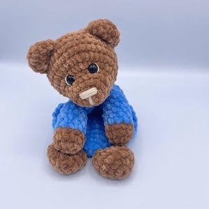 Little Bear Lovey/Comforter Amigurumi Crochet Pattern/ PDF Digital Download.