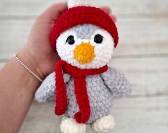 Motif pingouin Amigurumi au crochet | Peluche à télécharger au format PDF