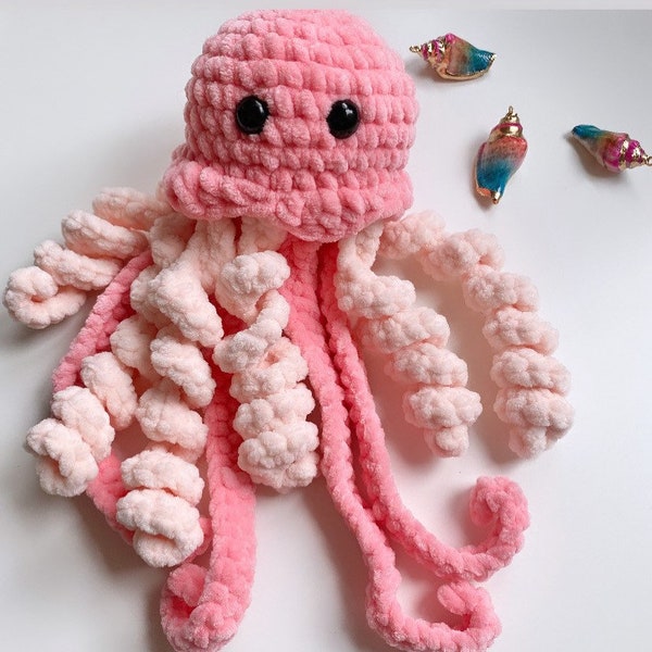 Jellyfish Amigurumi Crochet Pattern. PDF Digital Download.