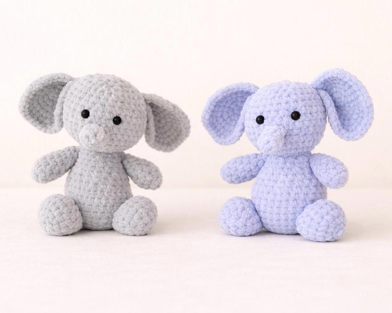 Crochet Elephant Pattern | Amigurumi Toy PDF | Easy Plush Crochet ...