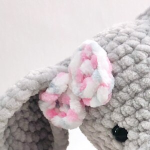 Crochet Elephant Pattern | Amigurumi Toy PDF | Easy Lovey Crochet Instructions image 5