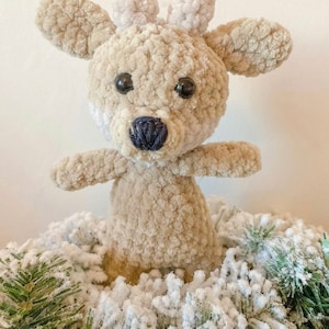 Ronnie Reindeer Crochet Pattern. Christmas Amigurumi Pattern. PDF Digital Download.