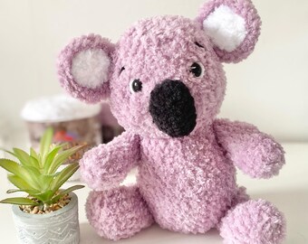 Crochet Koala Pattern | Amigurumi Toy PDF | Easy Plush Crochet Instructions
