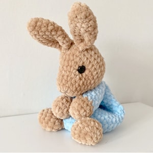 Little Bunny Lovey/Comforter Amigurumi Crochet Pattern. PDF Digital Download.