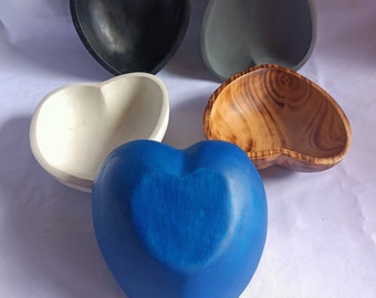 ONSALE! Wholesale Handmade Heart shaped Bowls Set of 5 colour Multiple Colours Dough Bowls. Farmhouse Decor and Gift Bowls