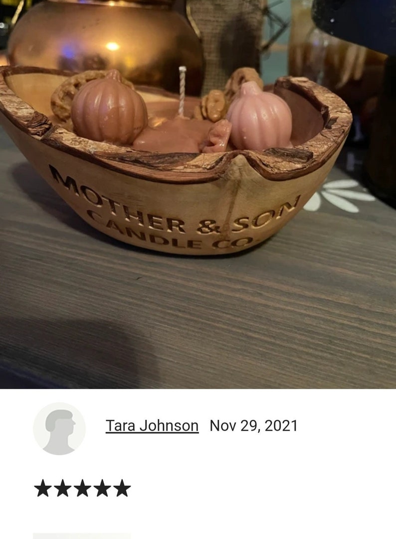 Wholesale Handmade Dough Bowls for Candles Set of 5. Heart Etsy