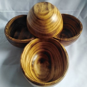Wood Candle Bowls 
