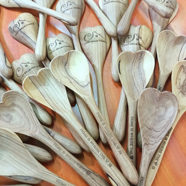 Heart Shaped Spoons Etsy
