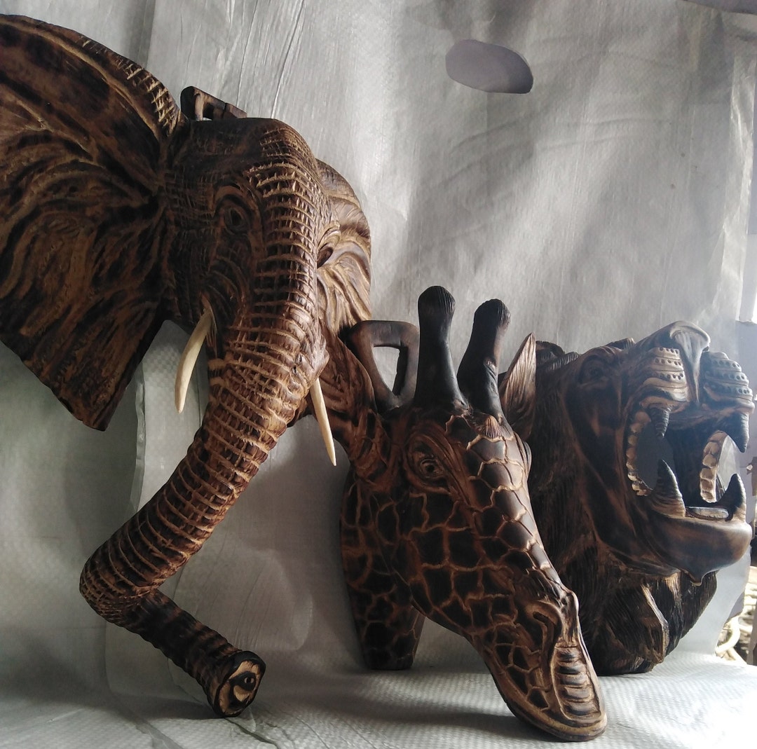 Wholesale Handmade Antique Wooden Animal Wall Decor.wall Hanging Decor