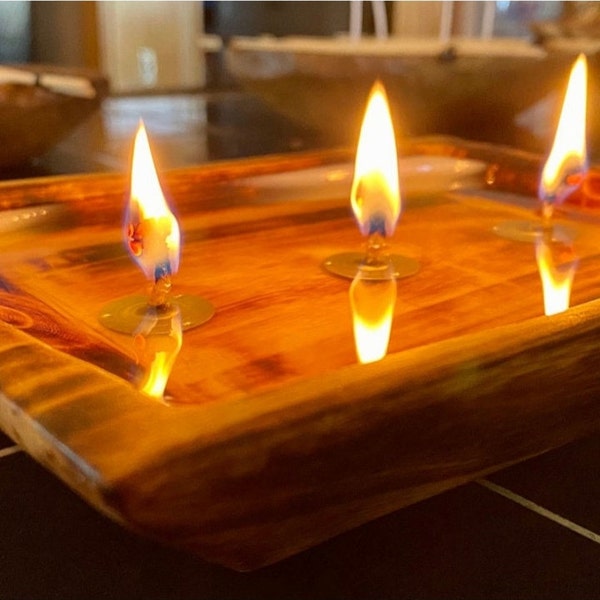 SPECIAL OFFER!Wholesale Gorgeous Handmade Wooden Dough Bowls Set of 20.Stained Wood Candle Display Bowls.Free Shipping worldwide.Decor Bowls