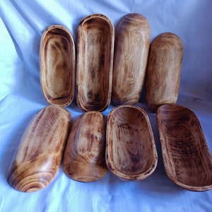 Groothandel Supply.Beautiful Handgesneden deeg kommen voor kaars set van 8 medium-4 en small-4 mix 11 "en9". Rustieke Home Decor.DIY Kerst SALE