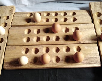 Wholesale. Handmade outdoor Egg Serving Wooden Tray set of 2.Antique Decor Hardwood Personalised 12 Eggs slots Storage Tray.Gift Trays