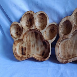 Wholesale Supply.Beautiful Handcarved Dog Paw Bowls For Candle set of 4..The Cat Family Paw Bowls.Rustic Home Decor.DIY Christmas SALE
