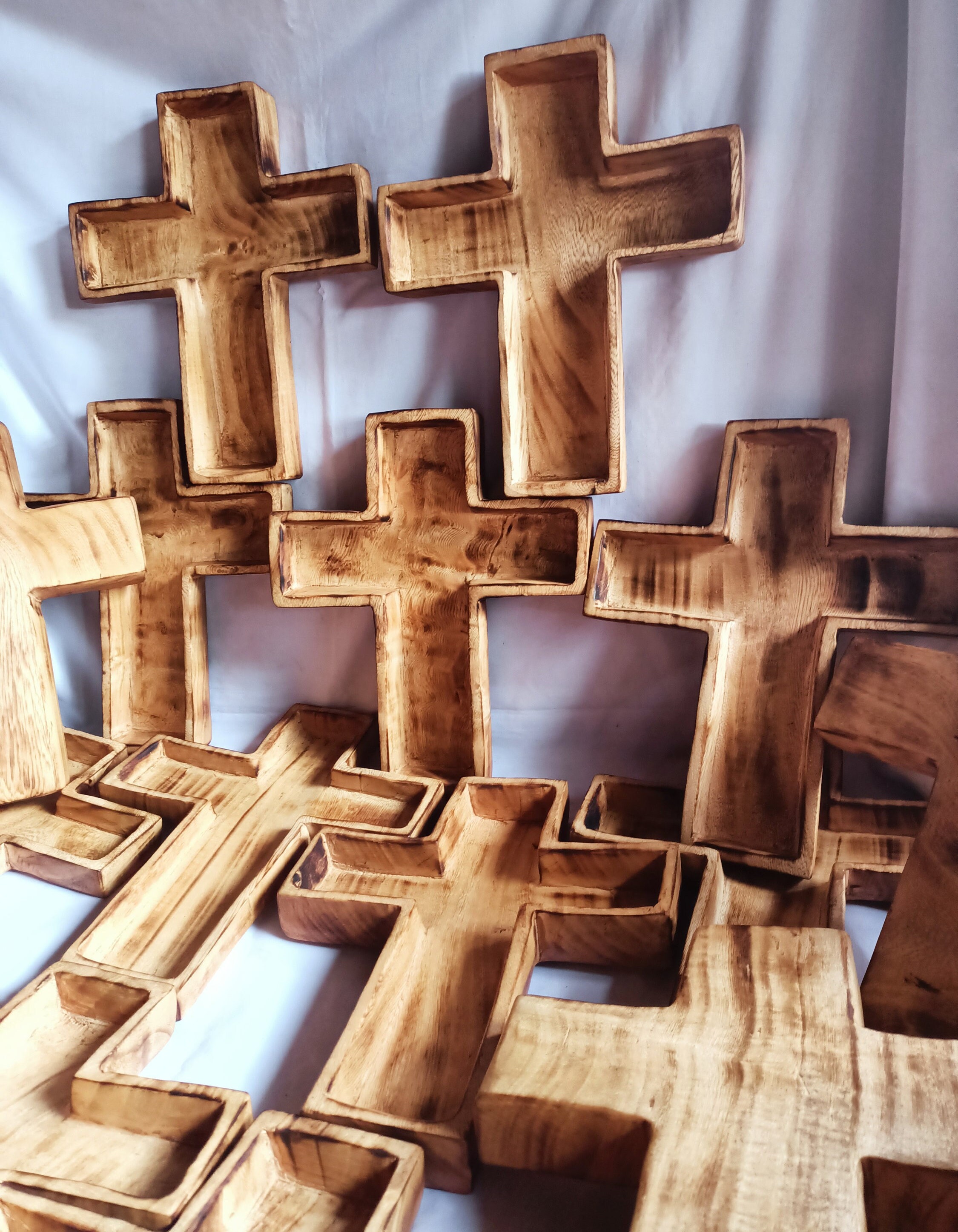 50 Wooden Cross for Craft,natural Wooden Cross Finding,small Wooden Cross  Pendant.large Cross Charm. 