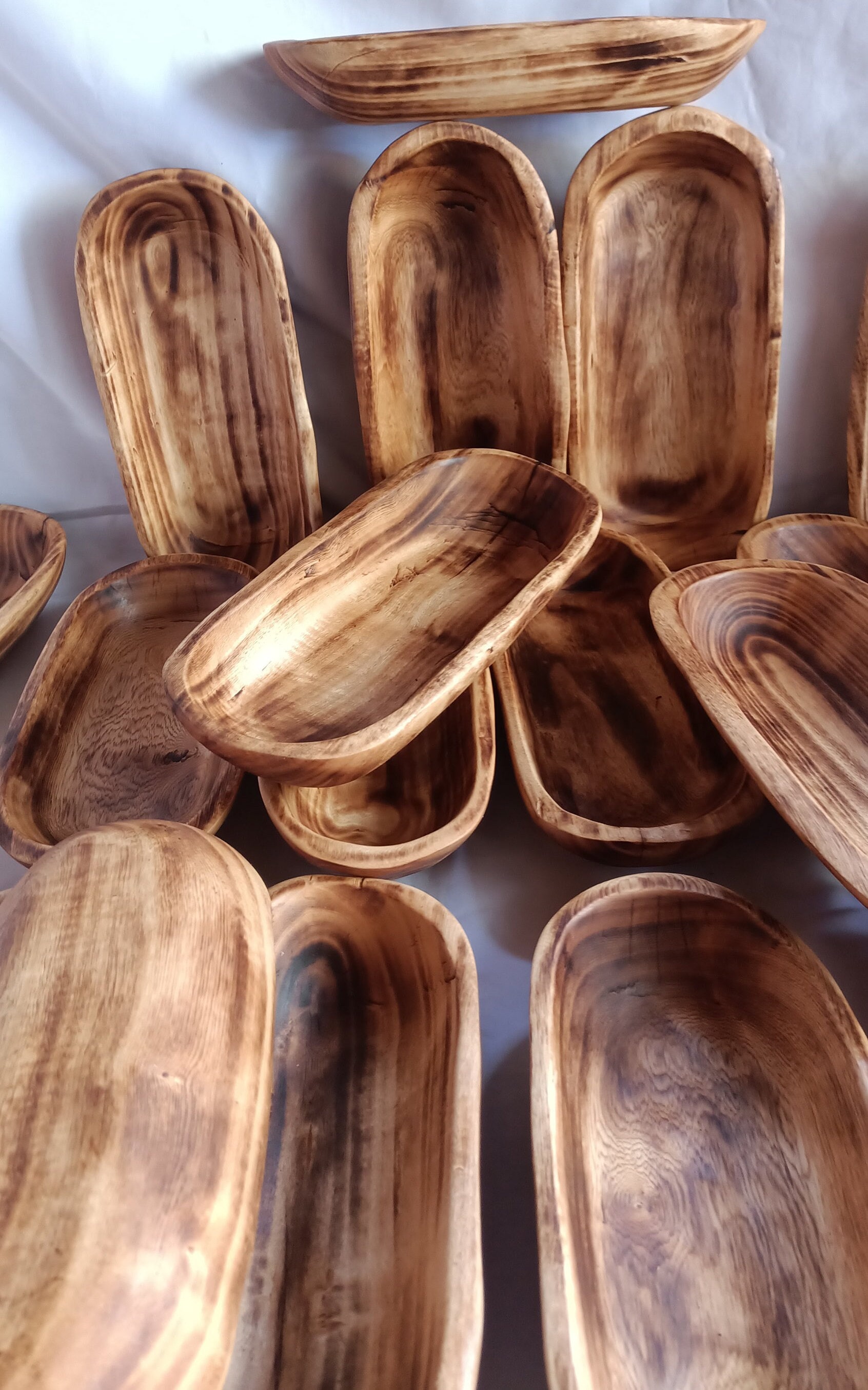 Wholesalecandle Ready 6 Wick 18 Brown Dough Bowls Set of 5 Hand Carved Wood  Bowl Rustic Home Decor for Candle Making Farmhouse 