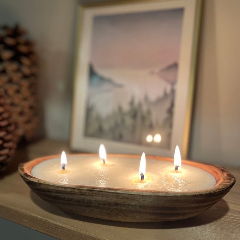 Wholesale Supply.beautiful Handcarved Dough Bowls for Candle Etsy