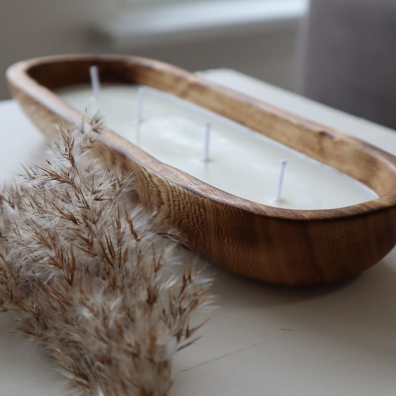 Wholesale Supply.beautiful Handcarved Dough Bowls for Candle Etsy