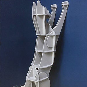 Laser Cut Standing Cat Shelf 494