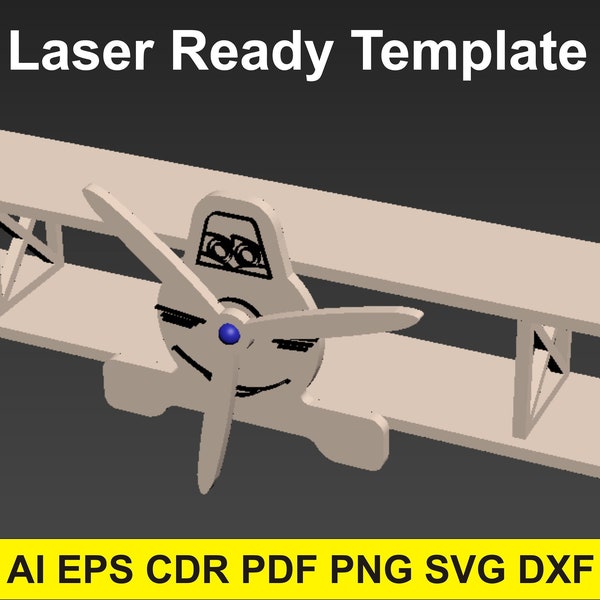 Shelf  Airplane 3D Puzzle decor for home 3d model Vector plan of the CNC wood. laser cut files airplane model dxf files for laser cut